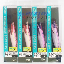 다이와 정품 에메랄다스 보트2 RV 팁런에기/무늬오징어에기/래틀내장/갑오징어, 3호 35g-09 퍼플오일 핑크