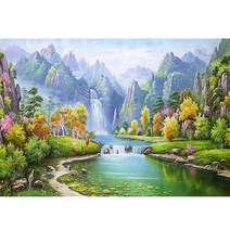 자연풍경 직소퍼즐 그림 사진 풍경 1000피스퍼즐 집에서할수있는취미 PTC019-12, 연근색