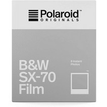 [국내 정품] Polaroid Originals 인스턴트 필름 B & W Film for SX-70 흑백 필름 8 개 세트 4677