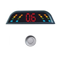 포터후방센서 사각지대 후진음 지게차후방감지기 Eunavi 자동차 Parktronic LED 주차 센서 4 역방향 백업, 04 PZ303 Sliver