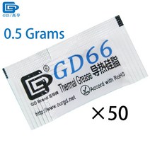 열전도성 그리스 페이스트 실리콘 석고 LED 칩 방열판 컴파운드 고성능 회색 GD66 50 개 개 g