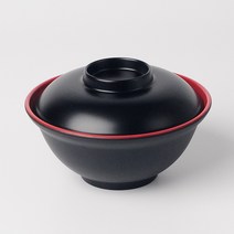 멜라민 칠기 일식 돈부리그릇, 칠기돈부리1set(52_흑색)