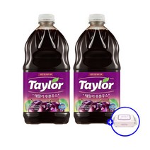 테일러 푸룬주스 1.89L x 2p + 베베숲 물티슈 80매, 1세트