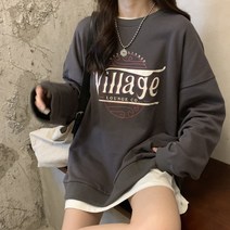 [로랑]데일리 빌리지 기모맨투맨 W377