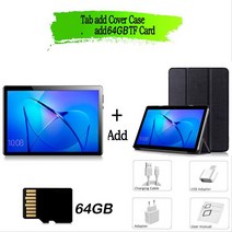 10.1 인치 4G 네트워크 전화 통화 태블릿 안드로이드 9.0 옥타코어 IPS 1280 × 800 2GB RAM32GB ROM SC986, 05 금, 04 Tab card cover_05 금