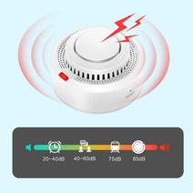 고성능 GARDLOOK-Zigbee 연기 누출 감지기 스마트 설치 Tuya 금연 공간 또는 주방용, [01] ZGB Smoke Detector