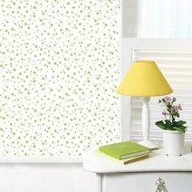 포인트벽지시트지(CPS-04)-[폭]96cm 물방울 그린 /아이방시트지/벽지시트지