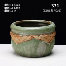 가드닝 선인장 만손초 리톱스 다육 책상 특이한 다육이 화분 식물 도자기 테이블 다유기, 샴페인 컬러, 중간 정도