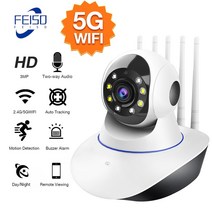 씨씨티비 3mp 1080p 무선 ip 카메라 5g wifi 카메라 ptz 보안 감시, 1080P 카메라 128GB, 협력사, EU 플러그