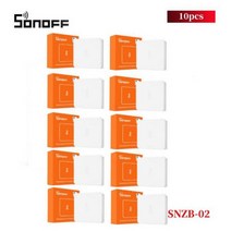 SONOFF SNZB 02 Zigbee 스마트 지능형 온도 습도 센서 홈 EWeLink 실시간 모니터 ZBBridge A exa, 10 PCS_CHINA