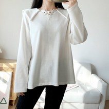 시크블랙 세란더 박시 카라 티셔츠-T8005K1A