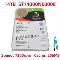 nas 구축 HDD Ironwolf Pro NAS 네트워크 연결 스토리지 하드 드라이브 14TB HDD ST14000NE0008 3.5 인치 디스크 SATA3 7200rp