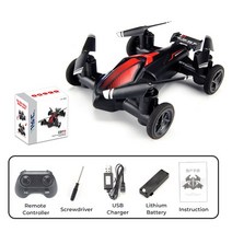 JJRC H103 육상 공기 원격 제어 비행기 RC 자동차 4 축 헤드리스 미니 쿼드콥터 드론 장난감 고도 유지, 02 빨간