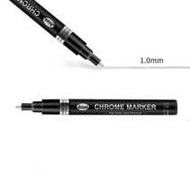 프라모델 도색 아크릴 에나멜 물감 건담 색칠, 1.0mm 미러펜 실버 싱글