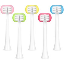 베이비 펭수 3D 음파 키즈 어린이 전동 칫솔모 리필 2EA [ 정식라이센스 ], 블루