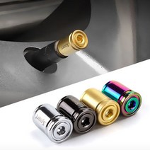 스타일링 타이어 밸브캡 합금 타이어캡 마개, 실버CM002954