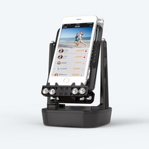 자동걷기 기계 본체2개 어플 만보계 캐시워크 핸드폰 흔들기 만보기 앱테크 돈버는 앱, 1개, 핸드폰2대-블랙