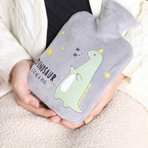 보온 핫팩 물난로 물주머니 다용도 핫팩 온찜질 어깨 생리통 허리 복부 보온 물주머니 커버 찜질팩 보온 냉찜질 아이스팩, 2L, 회색