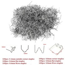 100 pcs600 pcs 플라스틱 용접기 수리에 대 한 핫 스테이플러 스테이플 용융 핫 용접 기계 용접 범퍼 자동차 수리 도구, 600개