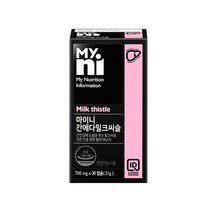 일동제약 마이니 간에다밀크씨슬 밀크씨슬 실리마린 울금 헛개 대두레시틴, 1, 750mg/30캡슐