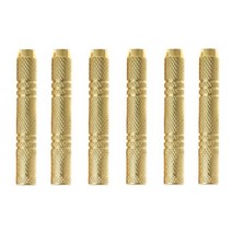 다트 나일론스틸 다트 팁 다트 액세서리 용 6pcs 다트 배럴 47mm 12g 2ba 스레드 드롭 선박, Gold, One Size, 02 Gold