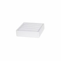 인조가죽 반지 진열대 화이트 10x10x2