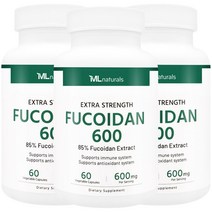 [미국번개배송] 신제품 착한명품 마이라이프 내추럴스 후코이단 600mg 60정 3병