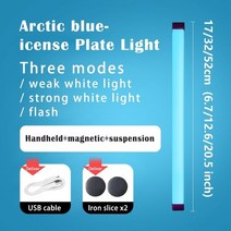 샤오미모니터조명 라이트바 모니터led 휴대용 LED 필 라이트 비디오 USB 충전식 사진 조명 조정 가능한 플, 02 32cm(12.6in), 05 Iceblue lighting