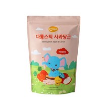 오늘도 유기농 아기과자 대용량 다롱스틱, 1개, 110g, 사과당근