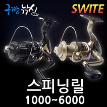구짱낚시 SWITE 스피닝 릴 1000~6000번, 사은품 전장원줄7호(200m), SWITE 릴1번 TF1000 : 1+1BB