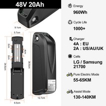 모터 변환 키트 전기 자전거 중반 드라이브 엔진 배터리 키트, 850c 새로운, 덮개가 있는 44t, 48v 20ah lg 셀