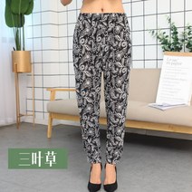 일바지 할머니 항아리 몸빼 바지 중장년 여성복 여름 얇은 스 랜턴 팬츠 빅사이즈 엄