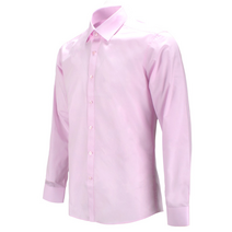 레디핏 남자용 기본 분홍 핑크색 슬림 긴팔 와이셔츠_RF1007