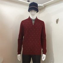 올포유 NC13 남성 잔패턴 이중에리 스웨터 AGSPK9311 415