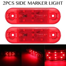 테일램프 후미등 데루등 캠핑카 카라반 2pcs 12v 24v 9 led 자동차 트럭