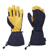 ozero 긴 겨울 스키 장갑 work sports mittens 3m thinsulate snowboard snowmobile windproof 방수 사이클링 장갑 남성 여성, 1019-옐로우, xxl