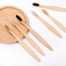 아동용 제로웨이스트 대나무 칫솔 생분해 미세모 각인, 3아동대나무-숯