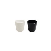 블랙앤화이트 업소 아쿠아 멜라민물컵 4개 테이블웨어, 흰색