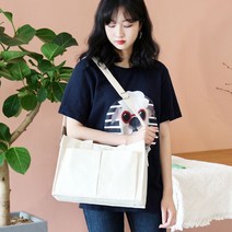 빅포켓 텀블러 캔버스 데일리 백 스퀘어 가방