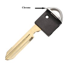 닛산 인피니티 Alitma Armada 큐브 EX35 M35 M45 2006-2011 용 jingyuqin 자동차 키 블레이드 Uncut Emergency Valet Insert, [02] Chrome