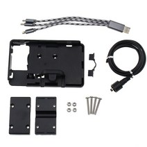 오토바이 휴대 전화 탐색 브래킷 usb 전화 충전 yamaha tenere 700 900gt xt1200ze super tenere, 검은색