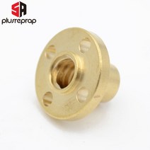 3D 프린터 부품 T8 리드 나사 OD 8mm 피치 2mm 150mm 200mm 250mm 300mm 350mm 400mm 500mm Reprap Z 축용 황동 너트, 150mm long, with round nut