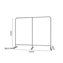 매장 행거 철제 의류매장 디피 선반 옷걸이 인테리어 옷가게 드레스룸 튼튼한 스탠드, 28.B곡선바닥프레임200x160cm