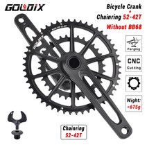 mtb road 체인 체인가드 체인링크 스프리킷 초경량 도로 셋 산악자전거 체인, 165mm, 크랭크 52-42t
