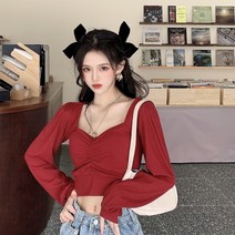 HQINT 여성 봄티 오버핏 긴팔티셔츠 빅사이즈 심플 여자 티셔츠 티셔츠긴팔 긴팔티 봄 베이직 데일리 기본티 ZB-201034