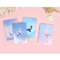 500 핑크풋 고래 핸디수첩