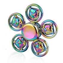 레인보우 메탈 핑거 스피너 R118 베어링 완구 어린이 성인 용품 스트레스 해소 ADHD 피젯, 05 010