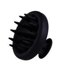 지지배 두피 마사지 실리콘 샴푸브러쉬 블랙 1개