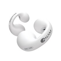 [이어폰코리아] 아남 BT-AIR piercing TWS 5.3 / 무선 블루투스 피어싱타입 오픈스피커 이어클립형 블루투스 / ANAM BTAIR piercing (화이트), 화이트