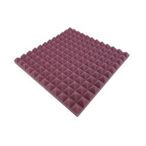 조립식 방음 부스300x300x25mm 스튜디오 어쿠스틱 폼 고밀도 방음 스폰지 피라미드 차단 벽 패널 24 개, 04 보라색_01 Normal Density